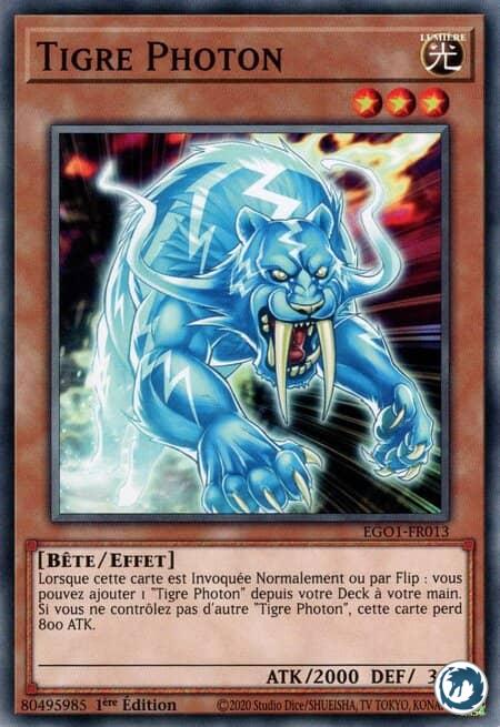 Tigre Photon (EGO1-FR013) - Photon Sabre Tiger (EGO1-EN013) - Carte Yu-Gi-Oh