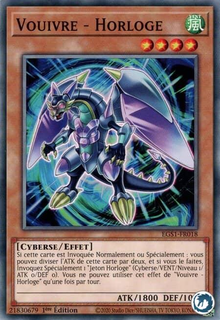 Vouivre - Horloge (EGS1-FR018) - Clock Wyvern (EGS1-EN018) - Carte Yu-Gi-Oh
