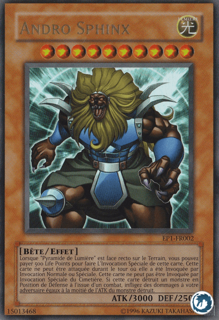Andro Sphinx (EP1-FR002) - Andro Sphinx (EP1-EN002) - Carte Yu-Gi-Oh