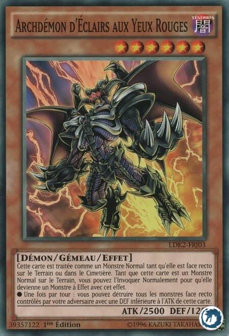 Archdémon D'Eclairs Aux Yeux Rouges (LDK2-FRJ03) - Red-Eyes Archfiend of Lightning (LDK2-ENJ03) - Carte Yu-Gi-Oh