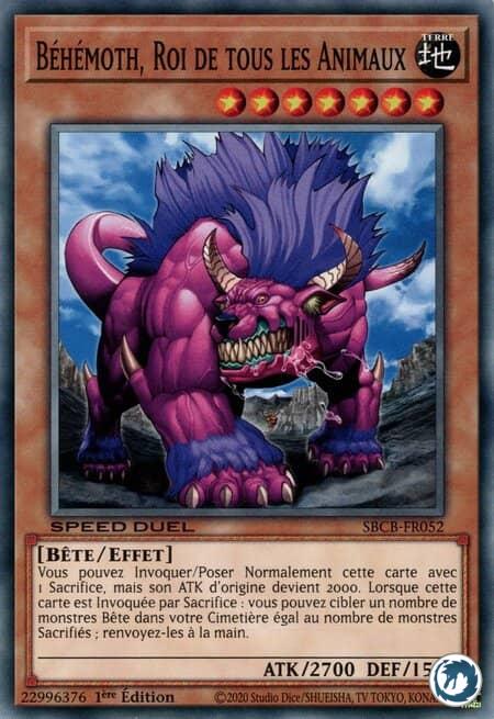 Béhémoth, Roi de tous les Animaux (SBCB-FR052) - Behemoth the King of All Animals (SBCB-EN052) - Carte Yu-Gi-Oh