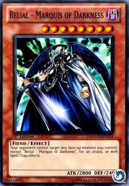 Bélial le Marquis des Ténèbres (SDGU-FR015) - Belial - Marquis Of Darkness (SDGU-EN015) - Carte Yu-Gi-Oh