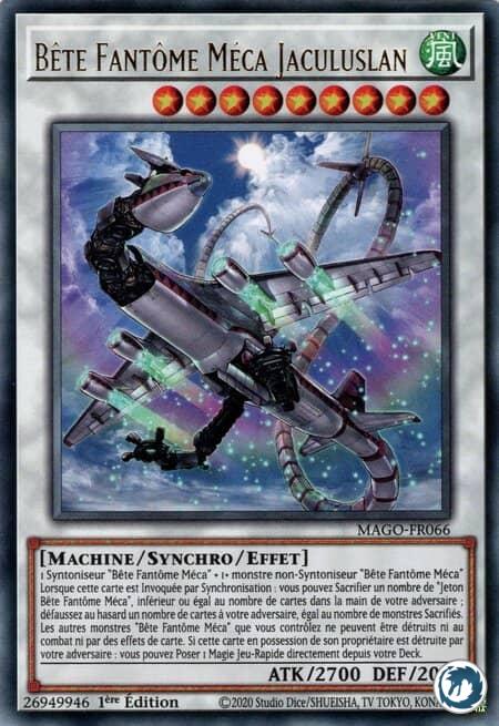 Bête Fantôme Méca Jaculuslan (MAGO-FR066) - Mecha Phantom Beast Jaculuslan (MAGO-EN066) - Carte Yu-Gi-Oh