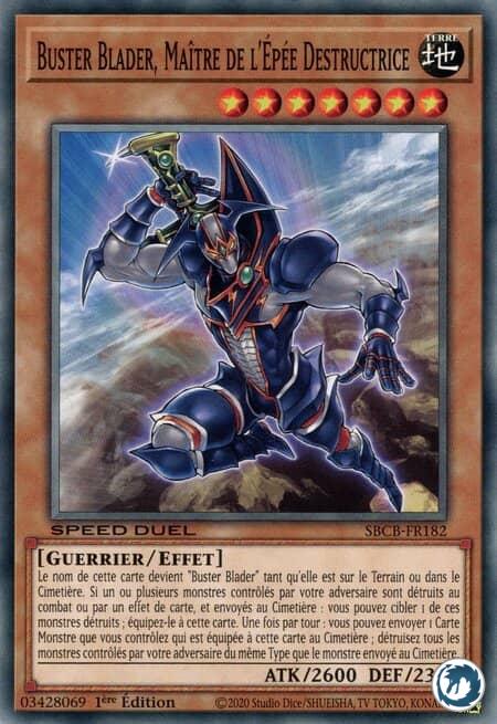 Buster Blader, Maître de l'Épée Destructrice (SBCB-FR182) - Buster Blader, the Destruction Swordmaster (SBCB-EN182) - Carte Yu-Gi-Oh