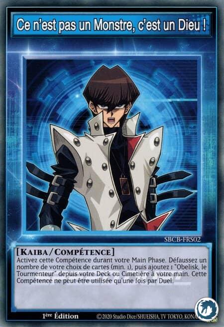 Ce N'est Pas Un Monstre, C'est Un Dieu ! (SBCB-FRS02) - It's No Monster, It's a God! (SBCB-ENS02) - Carte Yu-Gi-Oh