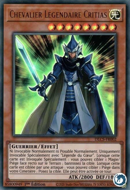 Chevalier Légendaire Critias (DLCS-FR002) - Legendary Knight Critias (DLCS-EN002) - Carte Yu-Gi-Oh