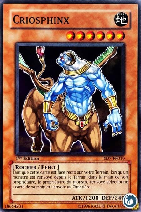 Criosphinx (SD7-FR010) - Criosphinx (SD7-EN010) - Carte Yu-Gi-Oh
