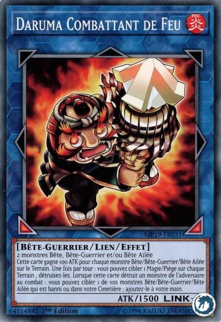 Daruma Combattant De Feu (MP19-FR031) - Fire Fighting Daruma Doll (MP19-EN031) - Carte Yu-Gi-Oh