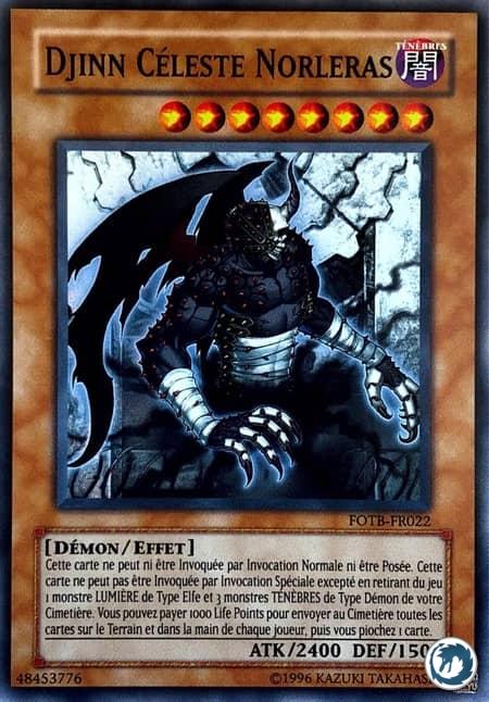Djinn Céleste Norleras (FOTB-FR022) - Sky Scourge Norleras (FOTB-EN022) - Carte Yu-Gi-Oh