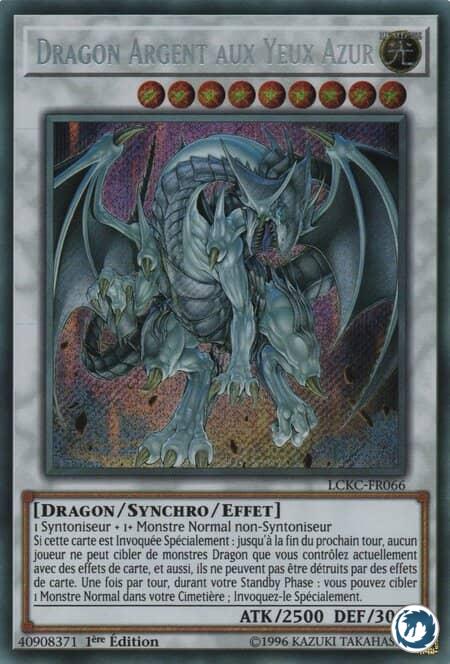 Dragon Argent Aux Yeux Azur (LCKC-FR066) - Azure-Eyes Silver Dragon (LCKC-EN066) - Carte Yu-Gi-Oh
