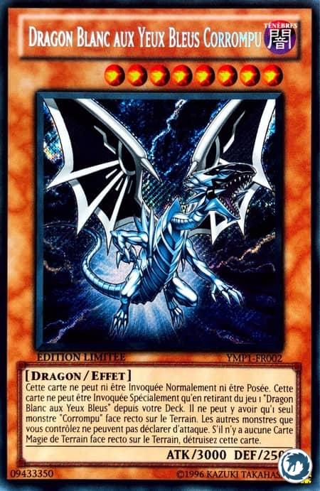 Dragon Blanc Aux Yeux Bleus Corrompu (YMP1-FR002) - Malefic Blue-Eyes White Dragon (YMP1-EN002) - Carte Yu-Gi-Oh