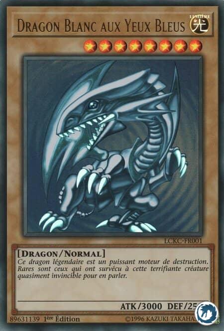 Carte Yu-Gi-Oh - Dragon Blanc Aux Yeux Bleus V1 - Dracobalt