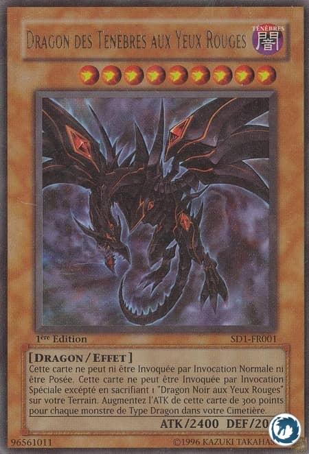 Dragon Des Ténèbres Aux Yeux Rouges (SD1-FR001) - Red-Eyes Darkness Dragon (SD1-EN001) - Carte Yu-Gi-Oh