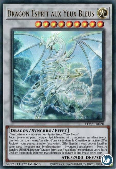 Dragon Esprit Aux Yeux Bleus (LDS2-FR020) - Blue-Eyes Spirit Dragon (LDS2-EN020) - Carte Yu-Gi-Oh