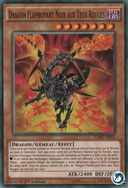 Dragon Flamboyant Noir aux Yeux Rouges (LDK2-FRJ02) - Red-Eyes Black Flare Dragon (LDK2-ENJ02) - Carte Yu-Gi-Oh