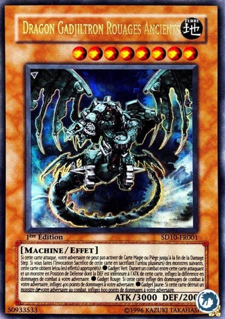 Dragon Gadjiltron Rouages Ancients (SD10-FR001) - Ancient Gear Gadjiltron Dragon (SD10-EN001) - Carte Yu-Gi-Oh