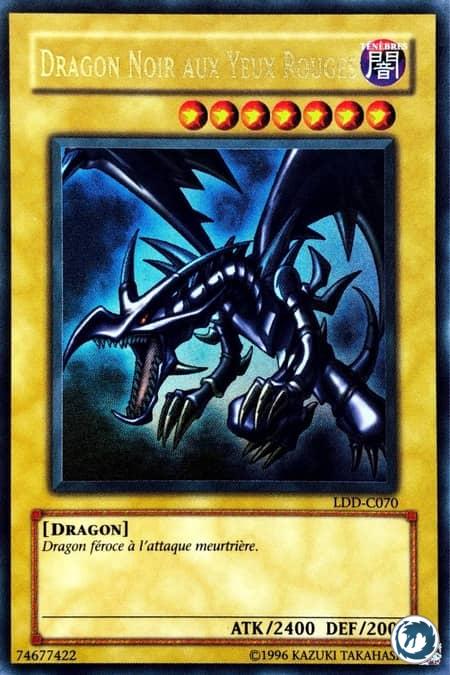 Dragon Noir Aux Yeux Rouges (LDD-C070) - Red-Eyes B. Dragon (LOB-070) - Carte Yu-Gi-Oh
