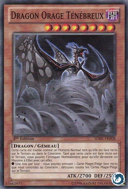 Dragon Orage Ténébreux (SDBE-FR008) - Darkstorm Dragon (SDBE-EN008) - Carte Yu-Gi-Oh