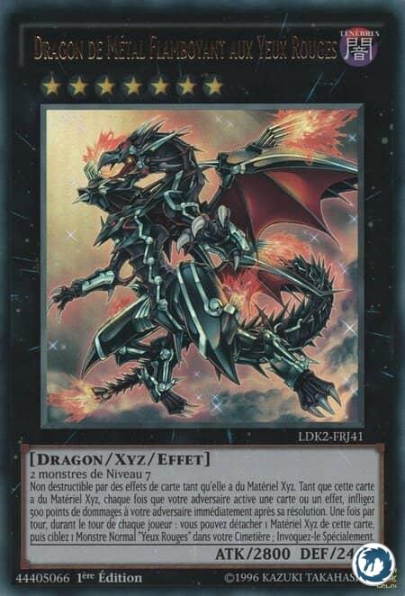 Dragon de Métal Flamboyant aux Yeux Rouges (LDK2-FRJ41) - Red-Eyes Flare Metal Dragon (LDK2-ENJ41) - Carte Yu-Gi-Oh