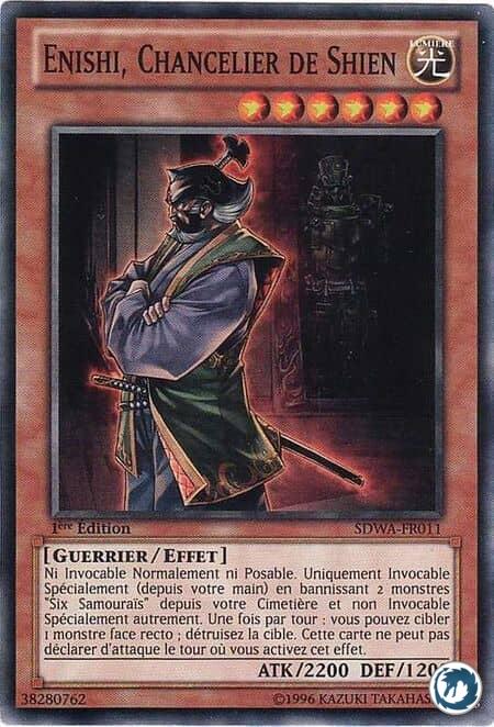 Enishi, Chancelier de Shien (SDWA-FR011) - Enishi, Shien's Chancellor (SDWA-EN011) - Carte Yu-Gi-Oh