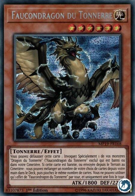 Faucondragon Du Tonnerre (MP19-FR168) - Thunder Dragonhawk (MP19-EN168) - Carte Yu-Gi-Oh