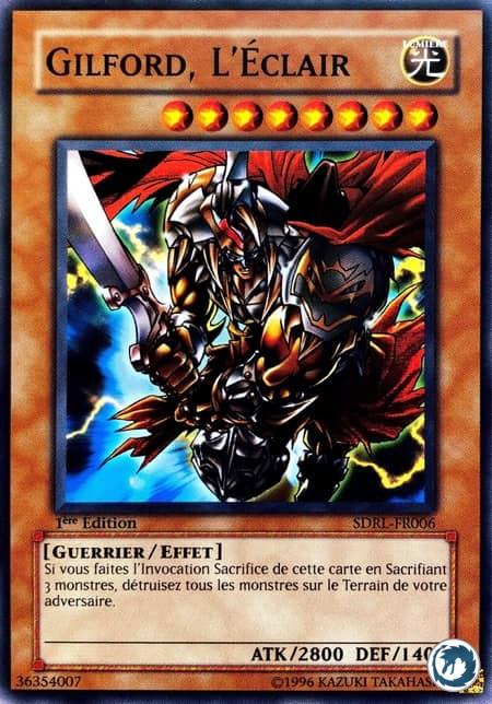 Gilford, L'Eclair (SDRL-FR006) - Gilford The Lightning (SDRL-EN006) - Carte Yu-Gi-Oh