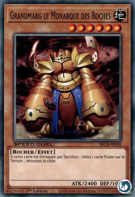 Grandmarg Le Monarque Des Roches (SBCB-FR030) - Granmarg the Rock Monarch (SBCB-EN030) - Carte Yu-Gi-Oh
