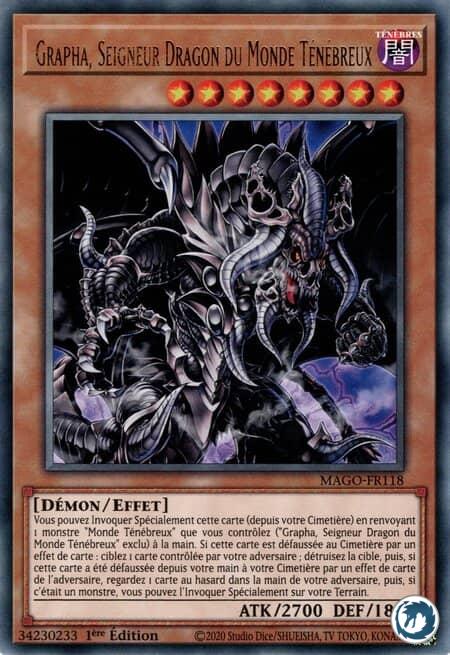 Grapha, Seigneur Dragon du Monde Ténébreux (MAGO-FR118) - Grapha, Dragon Lord Of Dark World (MAGO-EN118) - Carte Yu-Gi-Oh