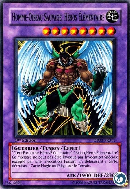 Homme-Oiseau Sauvage, Héros Elémentaire (DP03-FR011) - Elemental Hero Wild Wingman (DP03-EN011) - Carte Yu-Gi-Oh