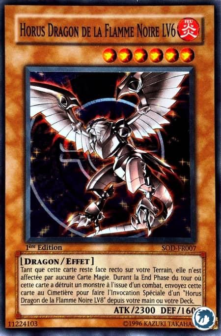 Horus Dragon De La Flamme Noire LV6 (SOD-FR007) - Horus The Black Flame Dragon LV6 (SOD-EN007) - Carte Yu-Gi-Oh