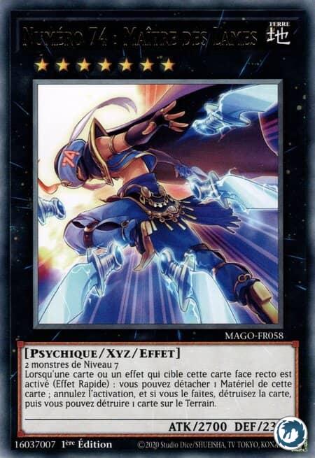 Numéro 74 - Maître des Lames (MAGO-FR058) - Number 74: Master of Blades (MAGO-EN058) - Carte Yu-Gi-Oh