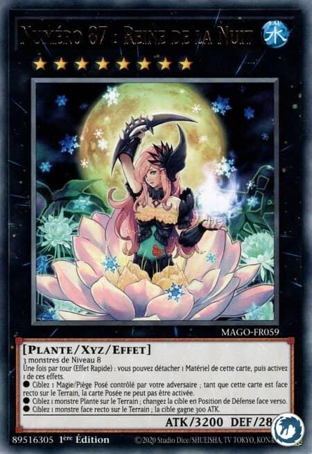 Numéro 87 - Reine de la Nuit (MAGO-FR059) - Number 87: Queen of the Night (MAGO-EN059) - Carte Yu-Gi-Oh