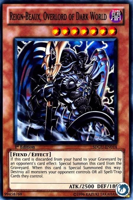 Règne-Galant, Chef Suprême du Monde Ténébreux (SDGU-FR014) - Reign-Beaux, Overlord Of Dark World (SDGU-EN014) - Carte Yu-Gi-Oh