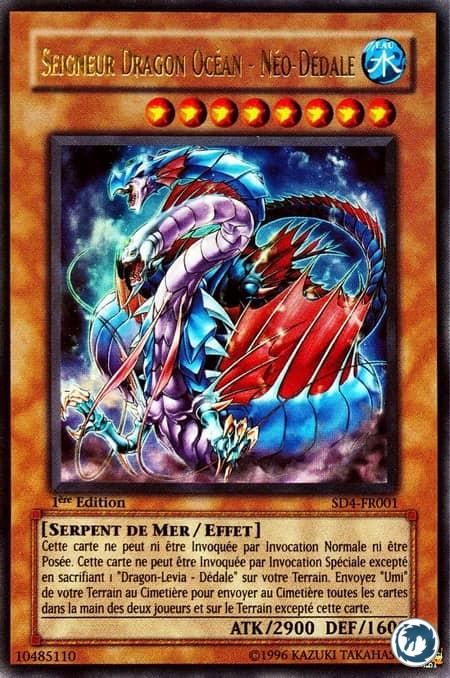 Seigneur Dragon Océan - Néo-Dédale (SD4-FR001) - Ocean Dragon Lord - Neo-Daedalus (SD4-EN001) - Carte Yu-Gi-Oh