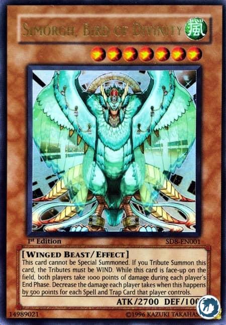 Simorgh, Oiseau de la Divinité (SD8-FR001) - Simorgh, Bird Of Divinity (SD8-EN001) - Carte Yu-Gi-Oh