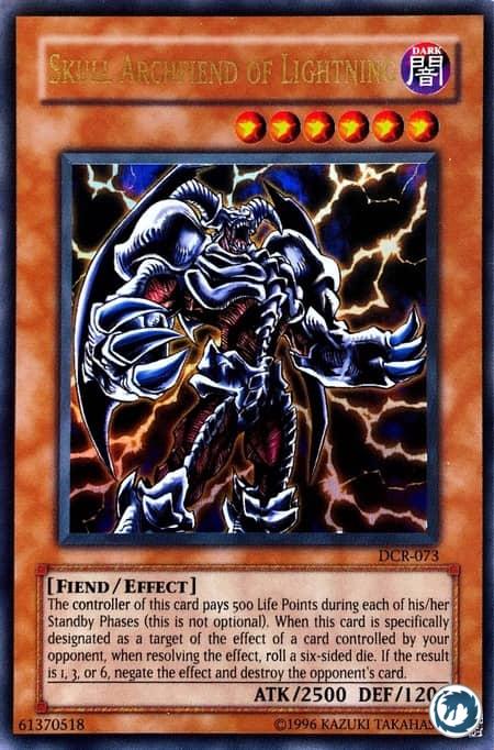 Crâne Archdémon d'Éclairs (DCR-FR073) - Skull Archfiend Of Lightning (DCR-073) - Carte Yu-Gi-Oh