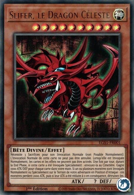 Slifer, Le Dragon Céleste (EGS1-FR001) - Slifer The Sky Dragon (EGS1-EN001) - Carte Yu-Gi-Oh