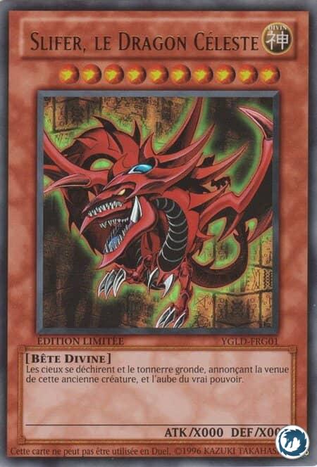 Slifer, Le Dragon Céleste (YGLD-FRG01) - Slifer The Sky Dragon (YGLD-ENG01) - Carte Yu-Gi-Oh