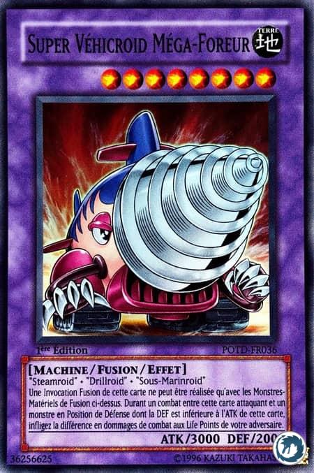 Super Véhicroid Méga-Foreur (POTD-FR036) - Super Vehicroid Jumbo Drill (POTD-EN036) - Carte Yu-Gi-Oh