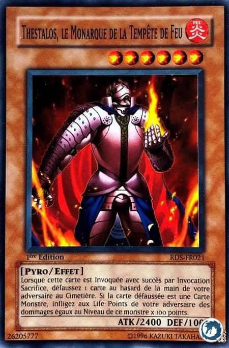 Thestalos, Le Monarque De La Tempête De Feu (RDS-FR021) - Thestalos the Firestorm Monarch (RDS-EN021) - Carte Yu-Gi-Oh