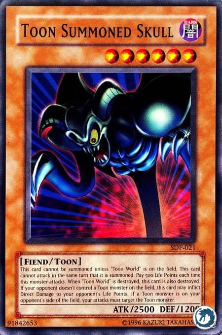 Crâne Invoqué Toon (DDP-F021) - Toon Summoned Skull (SDP-021) - Carte Yu-Gi-Oh