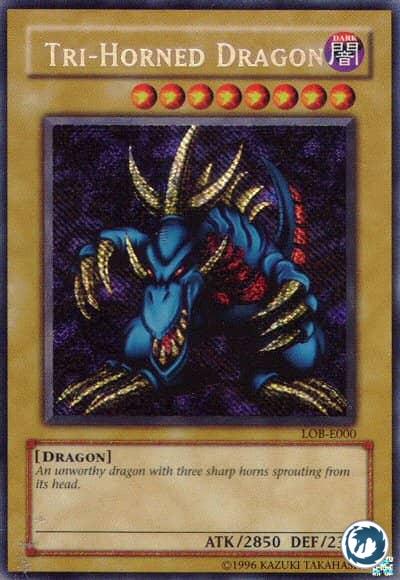 Dragon à Trois Cornes (LDD-F000) - Tri-Horned Dragon (LOB-E000) - Carte Yu-Gi-Oh