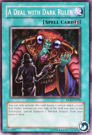 Accord avec le Maître des Ténèbres (DCR-EN030) - A Deal With Dark Ruler (DCR-EN030) - Carte Yu-Gi-Oh