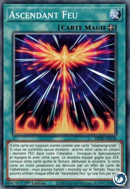 Ascendant Feu (MP20-FR128) - Rising Fire (MP20-EN128) - Carte Yu-Gi-Oh