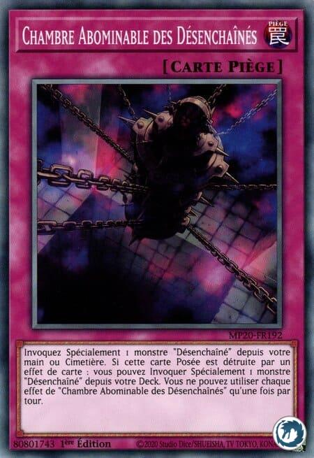 Chambre Abominable Des Désenchaînés (MP20-FR192) - Abominable Chamber of the Unchained (MP20-EN192) - Carte Yu-Gi-Oh