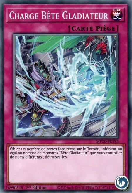 Charge Bête Gladiateur (MP20-FR193) - Gladiator Beast Charge (MP20-EN193) - Carte Yu-Gi-Oh