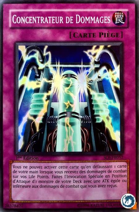 Concentrateur De Dommages (SOI-FR052) - Damage Condenser (SOI-EN052) - Carte Yu-Gi-Oh