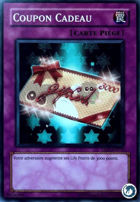Coupon Cadeau (TAEV-FR078) - Gift Card (TAEV-EN078) - Carte Yu-Gi-Oh