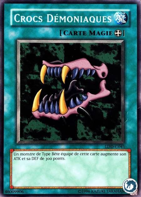 Crocs Démoniaques (LDD-C041) - Beast Fangs (LOB-041) - Carte Yu-Gi-Oh