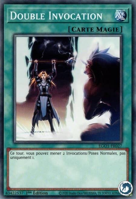 Double Invocation (EGO1-FR027) - Double Summon (EGO1-EN027) - Carte Yu-Gi-Oh